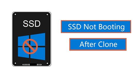 can't boot from cloned ssd|make ssd bootable after cloning.